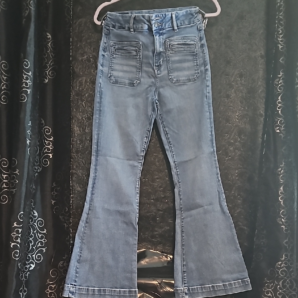 Women's Blue Flared Jeans